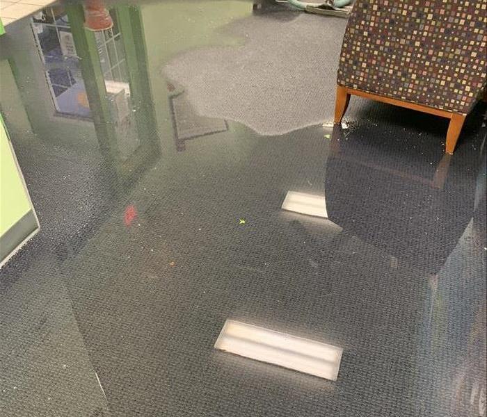 Water overflow in daycare.