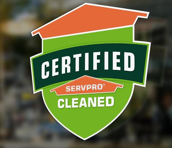 Certified: SERVPRO Cleaned.
